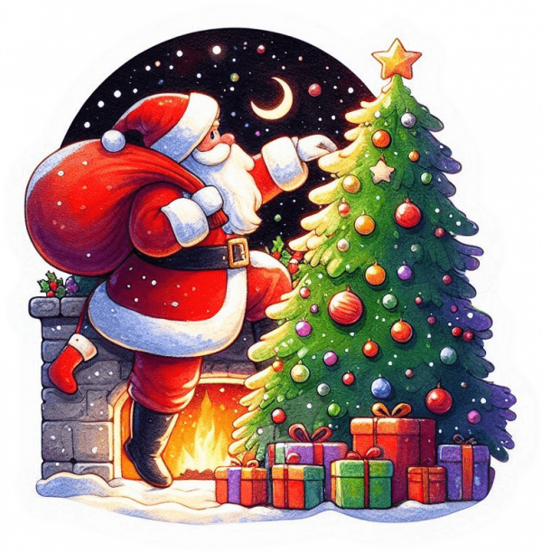 Navidad Arbolito Y Santa 07