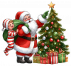 Navidad Santa Y Niño 01