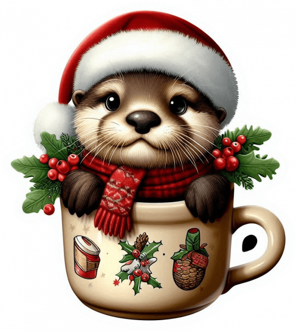 Nutria Y Taza De Navidad 02