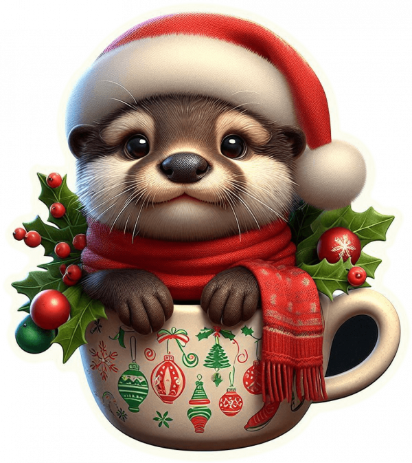 Nutria Y Taza De Navidad 03