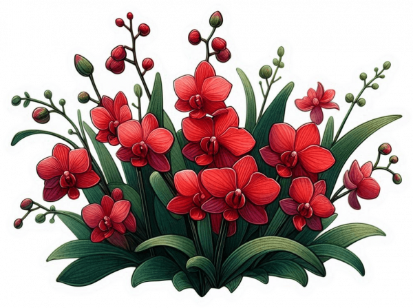 Orquideas Rojas 01
