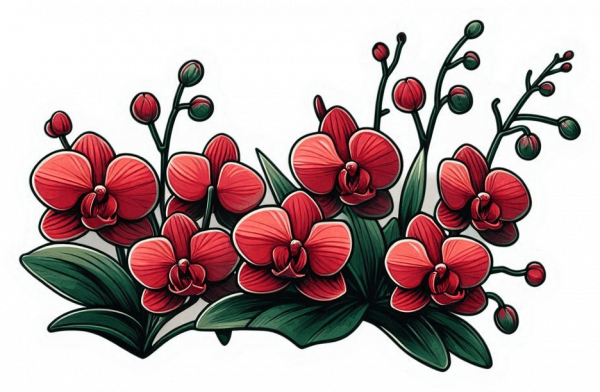 Orquideas Rojas 02