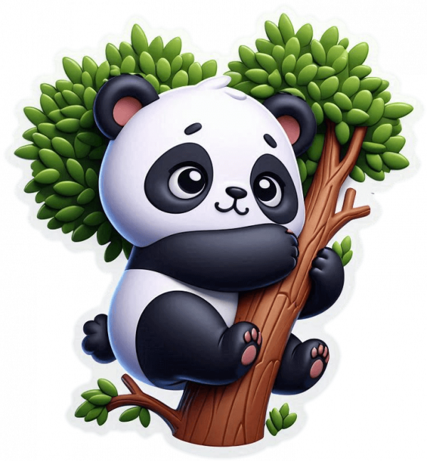 Osito Panda En Arbol 02