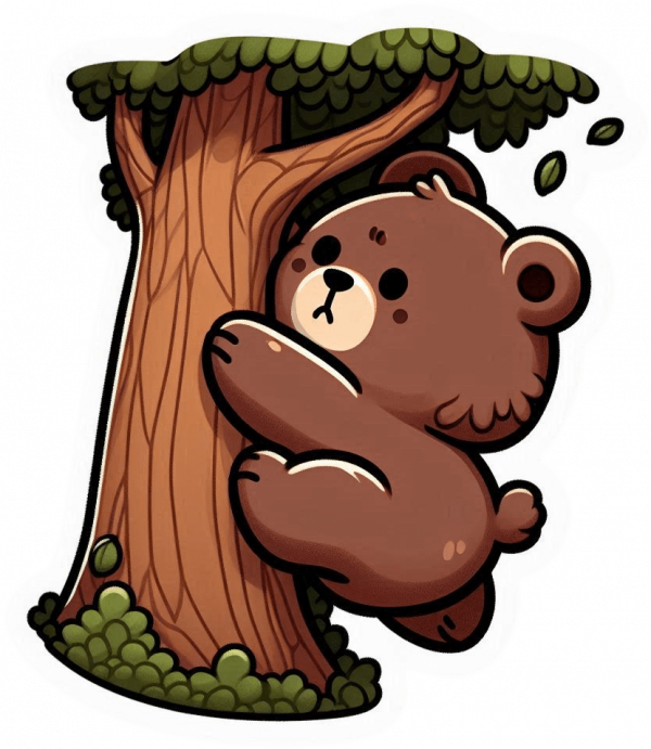 Osito Pardo En Arbol 01