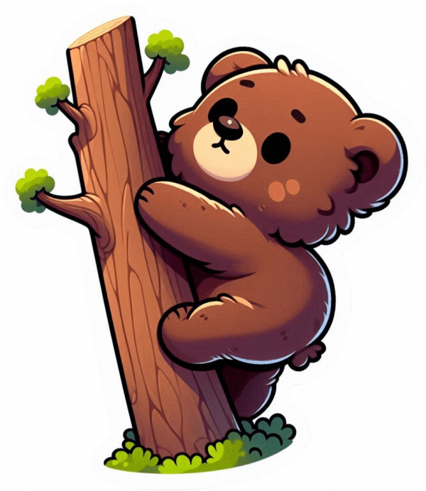 Osito Pardo En Arbol 02