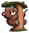 Osito Pardo En Arbol 04