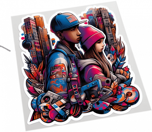 Pareja Con Moda Hip Hop 03