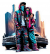 Pareja Con Moda Hip Hop 05