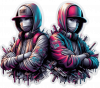 Pareja Con Moda Hip Hop 06