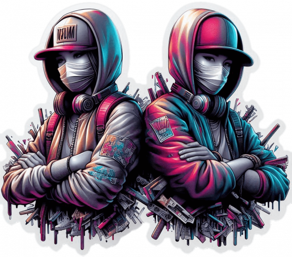 Pareja Con Moda Hip Hop 06