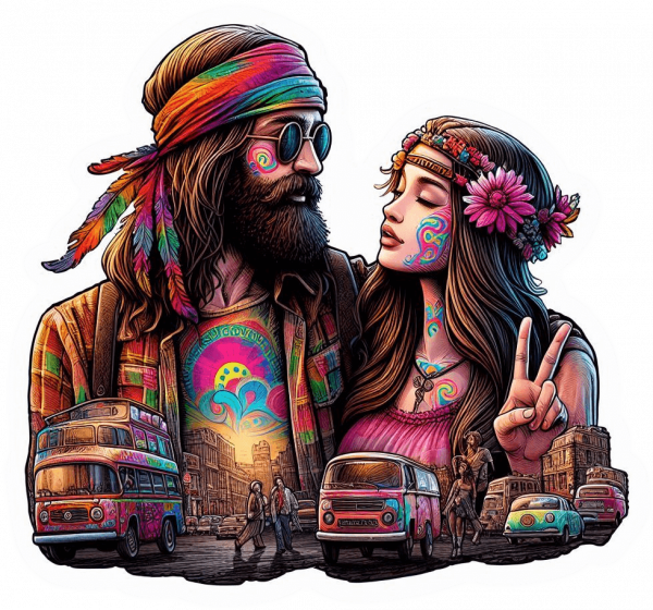 Pareja Moda Hippy 07