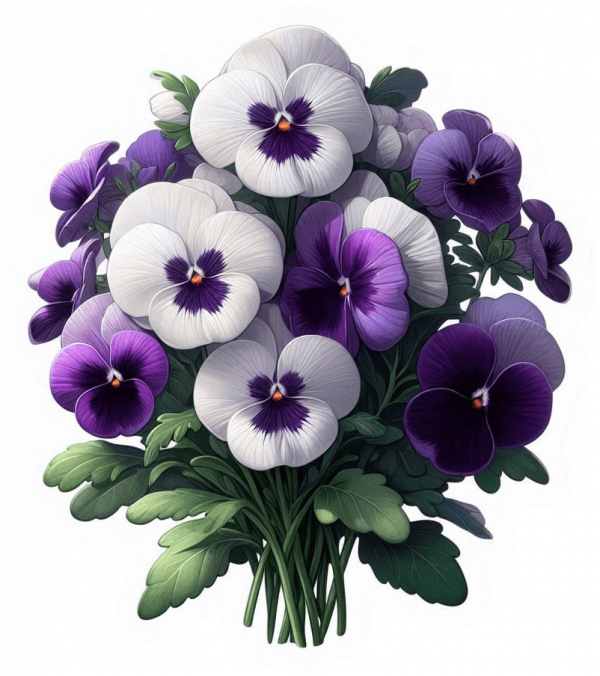 Pensamientos Blancos Y Violetas 02