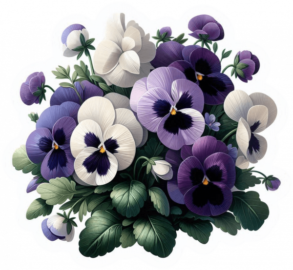 Pensamientos Blancos Y Violetas 03