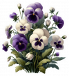 Pensamientos Blancos Y Violetas 06