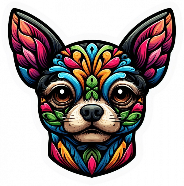 Perro Chihuahua Colorido 02