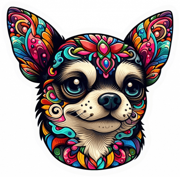 Perro Chihuahua Colorido 04
