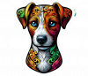 Perro Jack Russel Colorido 01