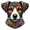 Perro Jack Russel Colorido 04