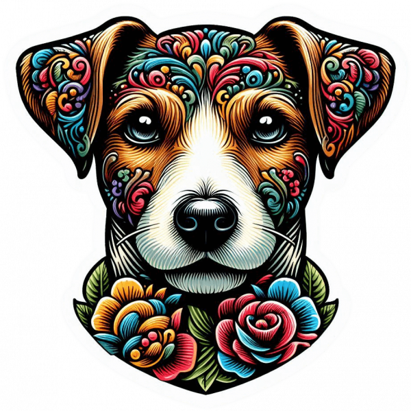 Perro Jack Russel Colorido 04