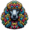 Perro Poodle Colorido 02