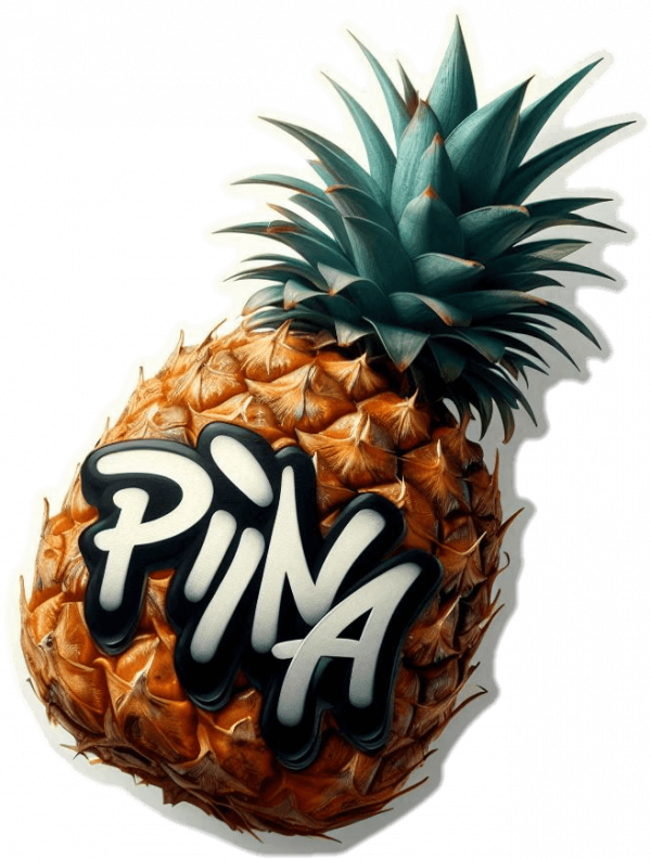 Piña En Grafitti 01