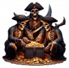 Piratas Repartiendose El Oro 01
