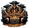 Piratas Repartiendose El Oro 04