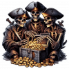 Piratas Repartiendose El Oro 05