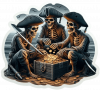 Piratas Repartiendose El Oro 06