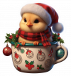 Pollito Y Taza De Navidad 02