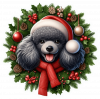 Poodle De Corona Navidad 03