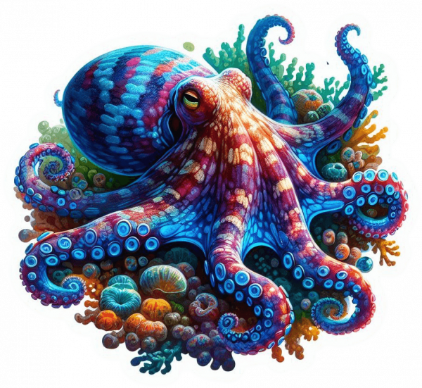 Pulpo De Anillos Azules 03