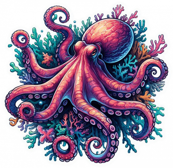Pulpo Gigante Del Pacífico 01