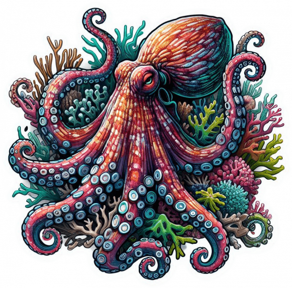 Pulpo Gigante Del Pacífico 04