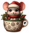 Raton Y Taza De Navidad 03