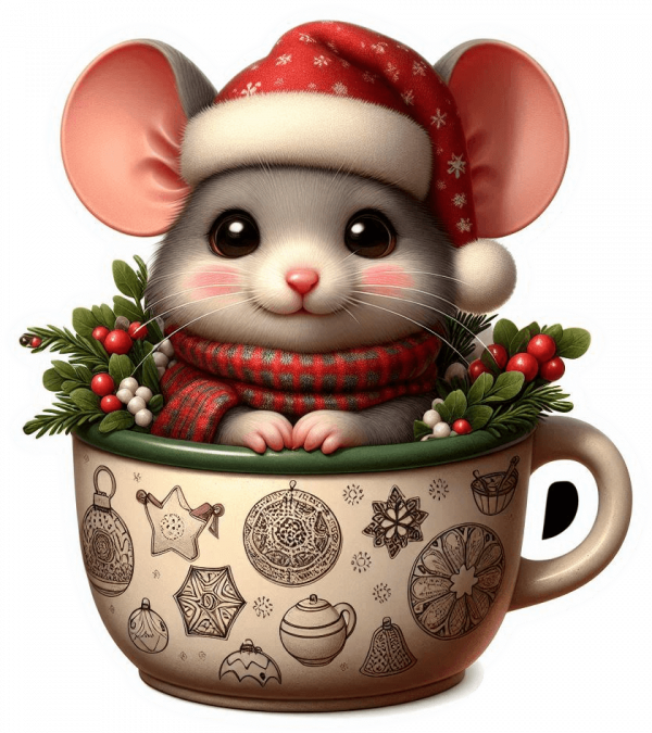 Raton Y Taza De Navidad 03