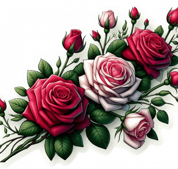 Rosas Blancas Rojas Rosadas 03