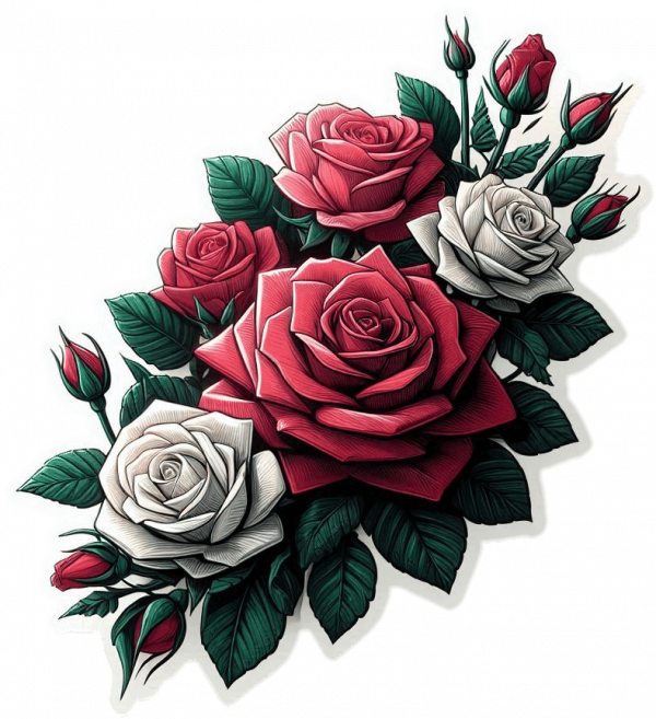 Rosas Blancas Rojas Rosadas 05