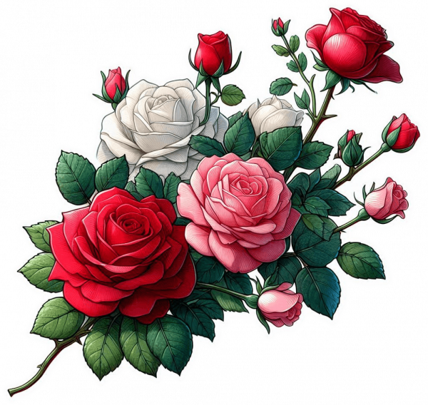 Rosas Blancas Rojas Rosadas 08