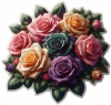 Rosas En Ramo 01