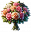 Rosas En Ramo 03