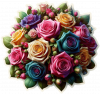 Rosas En Ramo 04