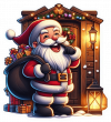 Santa Claus A La Entrega De Regalos 02