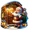 Santa Claus A La Entrega De Regalos 03