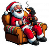 Santa Claus Descanza 01