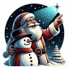 Santa Claus El Muñeco De Nieves Y La Estrella 04