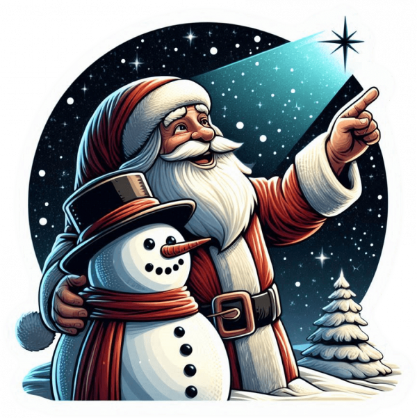 Santa Claus El Muñeco De Nieves Y La Estrella 04