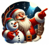 Santa Claus El Muñeco De Nieves Y La Estrella 05