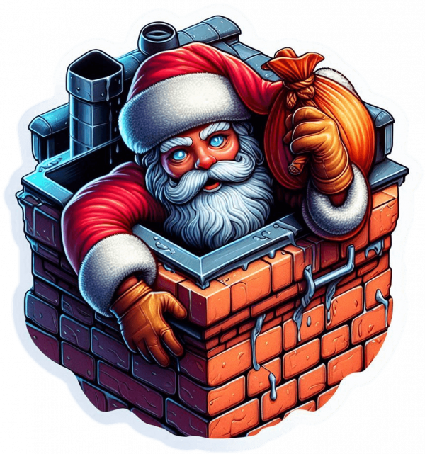 Santa Claus En Chimenea 01