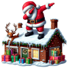Santa Claus En Dabbing Dance 01